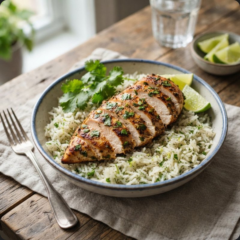 Cilantro Lime Chicken with Rice